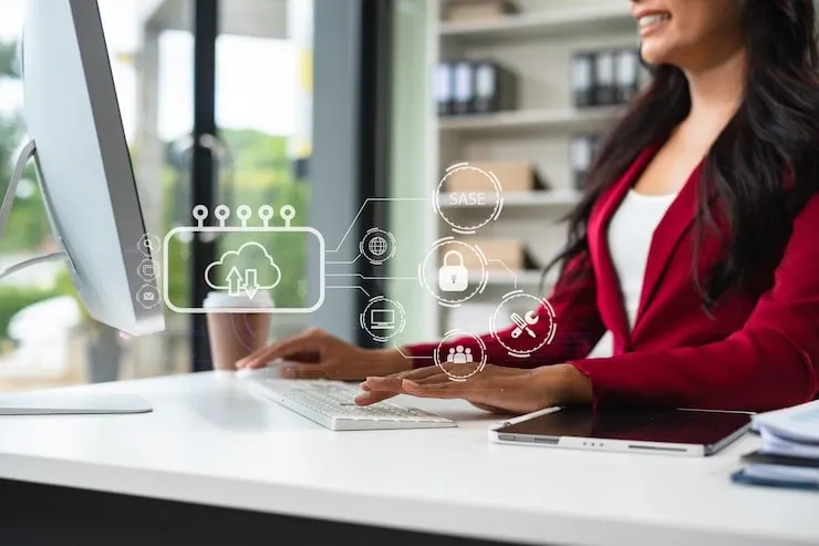 hand-touching-secure-access-service-edge-icon-smartphone-virtual-screen